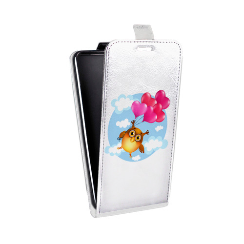 Дизайнерский вертикальный чехол-книжка для LG G3 (Dual-LTE) Прозрачные совы