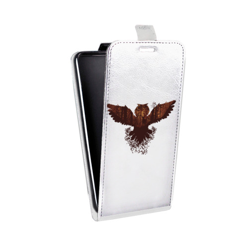 Дизайнерский вертикальный чехол-книжка для LG G4 S Прозрачные совы