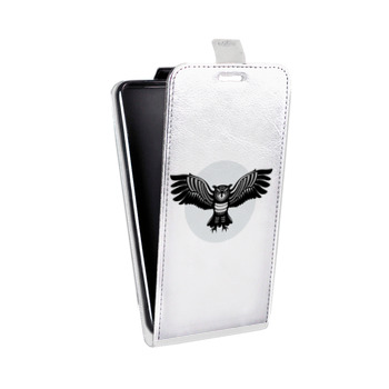 Дизайнерский вертикальный чехол-книжка для Samsung Galaxy S6 Прозрачные совы (на заказ)