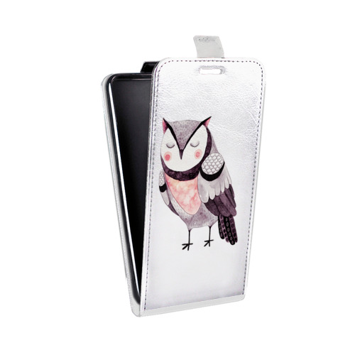 Дизайнерский вертикальный чехол-книжка для ASUS ZenFone 4 ZE554KL Прозрачные совы