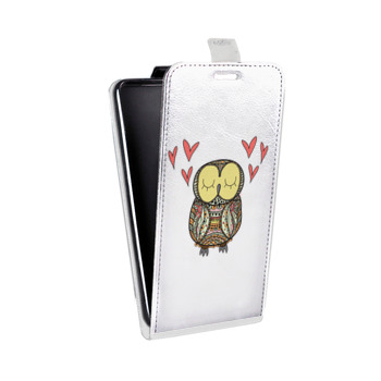 Дизайнерский вертикальный чехол-книжка для Lenovo Vibe K5 Прозрачные совы (на заказ)