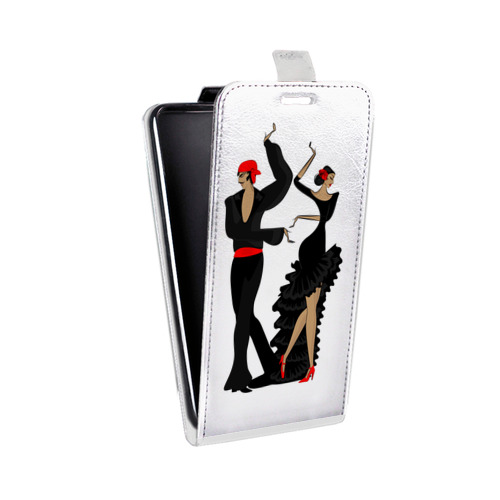 Дизайнерский вертикальный чехол-книжка для Meizu M2 Note Прозрачные танцоры 