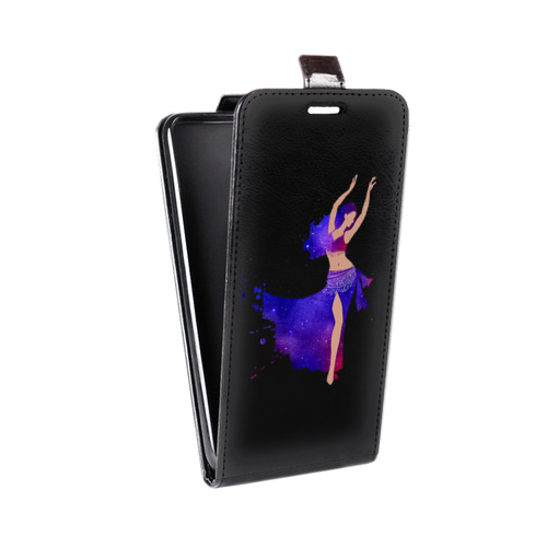 Дизайнерский вертикальный чехол-книжка для ASUS ZenFone Go ZB500KL Прозрачные танцоры 