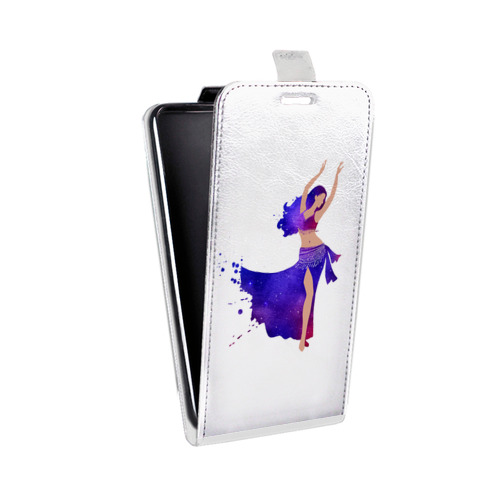 Дизайнерский вертикальный чехол-книжка для Asus ZenFone 3 Deluxe Прозрачные танцоры 