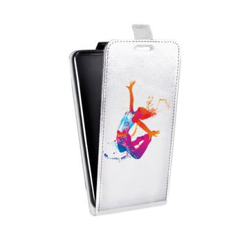 Дизайнерский вертикальный чехол-книжка для Alcatel One Touch Pop D5 Прозрачные танцоры  (на заказ)
