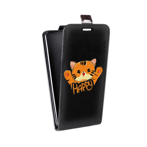 Дизайнерский вертикальный чехол-книжка для Huawei P40 Прозрачные тигры