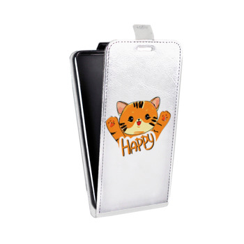 Дизайнерский вертикальный чехол-книжка для Huawei Honor 9X Lite Прозрачные тигры (на заказ)