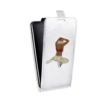 Дизайнерский вертикальный чехол-книжка для LG K7 Прозрачное тверк (на заказ)