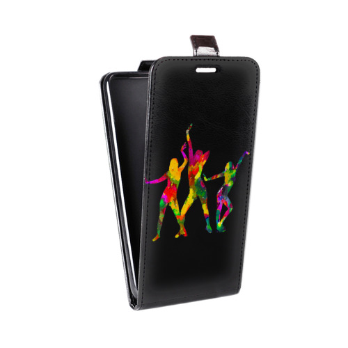 Дизайнерский вертикальный чехол-книжка для Huawei Honor 6 Plus Прозрачные танцоры