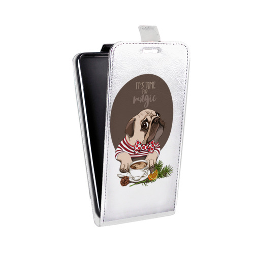 Дизайнерский вертикальный чехол-книжка для LG V20 Прозрачные щенки