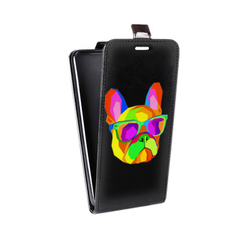 Дизайнерский вертикальный чехол-книжка для LG G5 Прозрачные щенки (на заказ)