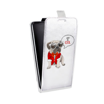 Дизайнерский вертикальный чехол-книжка для ASUS Zenfone 2 Laser Прозрачные щенки (на заказ)