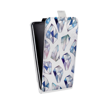 Дизайнерский вертикальный чехол-книжка для Samsung Galaxy S6 Edge Алмазный Глэм (на заказ)