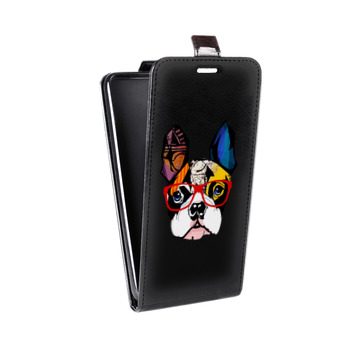 Дизайнерский вертикальный чехол-книжка для ASUS ZenFone Max Plus M1 Прозрачные щенки (на заказ)