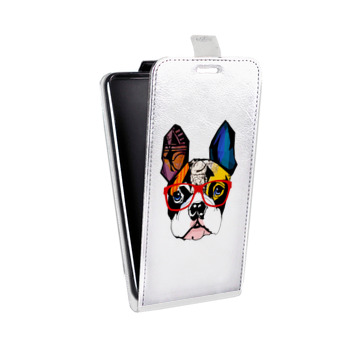 Дизайнерский вертикальный чехол-книжка для Iphone Xs Max Прозрачные щенки (на заказ)