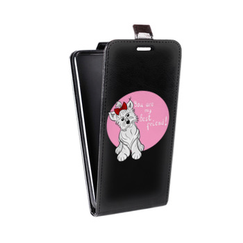 Дизайнерский вертикальный чехол-книжка для OnePlus 6T Прозрачные щенки (на заказ)