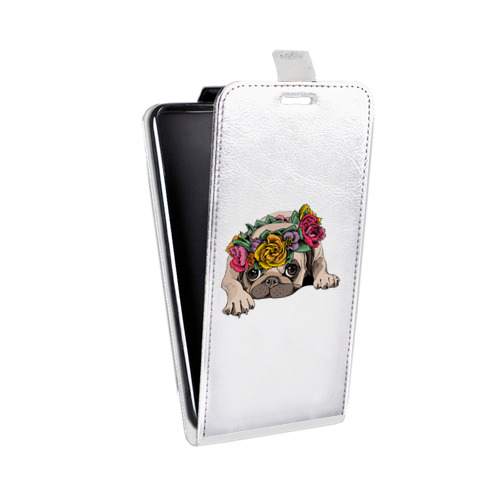 Дизайнерский вертикальный чехол-книжка для Huawei P Smart Z Прозрачные щенки