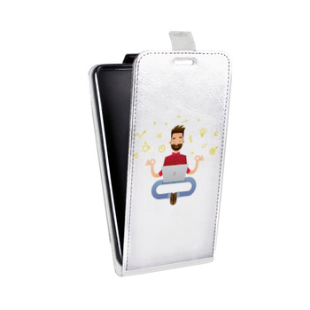 Дизайнерский вертикальный чехол-книжка для Samsung Galaxy S8 Plus Прозрачное IT (на заказ)