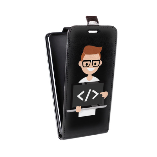 Дизайнерский вертикальный чехол-книжка для ASUS ZenFone 5 Lite Прозрачное IT