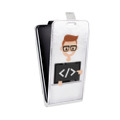 Дизайнерский вертикальный чехол-книжка для Doogee X6 Прозрачное IT