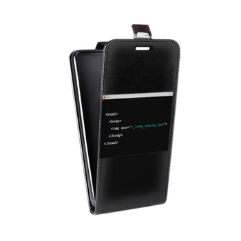 Дизайнерский вертикальный чехол-книжка для Alcatel One Touch Pop D5 Прозрачное IT (на заказ)