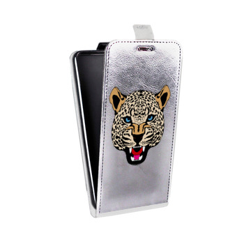 Дизайнерский вертикальный чехол-книжка для Iphone 6/6s Прозрачные леопарды (на заказ)