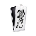 Дизайнерский вертикальный чехол-книжка для  Meizu MX3 Прозрачные леопарды