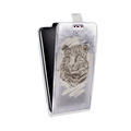 Дизайнерский вертикальный чехол-книжка для ASUS ZenFone Go ZB500KL Прозрачные леопарды