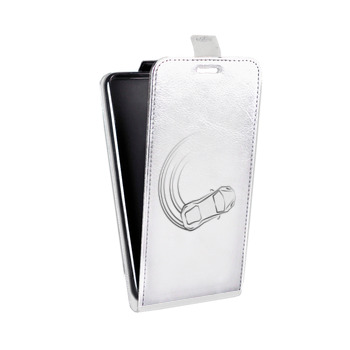 Дизайнерский вертикальный чехол-книжка для Huawei Honor 8 Прозрачный дрифт (на заказ)