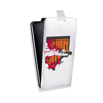 Дизайнерский вертикальный чехол-книжка для Iphone 6/6s Прозрачный дрифт (на заказ)