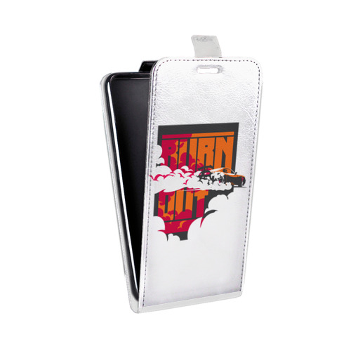Дизайнерский вертикальный чехол-книжка для HTC Desire 601 Прозрачный дрифт