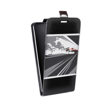 Дизайнерский вертикальный чехол-книжка для Iphone Xs Max Прозрачный дрифт (на заказ)