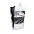 Дизайнерский вертикальный чехол-книжка для Asus ZenFone 3 Deluxe Прозрачный дрифт