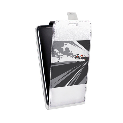 Дизайнерский вертикальный чехол-книжка для Motorola Moto E7 Plus Прозрачный дрифт