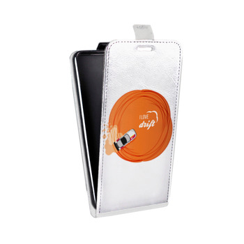 Дизайнерский вертикальный чехол-книжка для Huawei Ascend Mate 7 Прозрачный дрифт (на заказ)