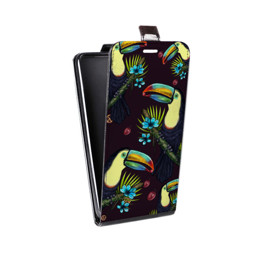 Дизайнерский вертикальный чехол-книжка для LG Optimus G2 mini Птицы и фрукты