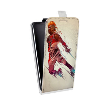 Дизайнерский вертикальный чехол-книжка для Samsung Galaxy Alpha Майкл Джордан (на заказ)