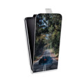 Дизайнерский вертикальный чехол-книжка для Samsung Galaxy Core Prime Дрифт