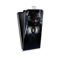 Дизайнерский вертикальный чехол-книжка для HTC Desire 601 Черная Пантера 