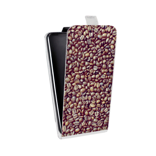 Дизайнерский вертикальный чехол-книжка для Samsung Galaxy Grand кофе