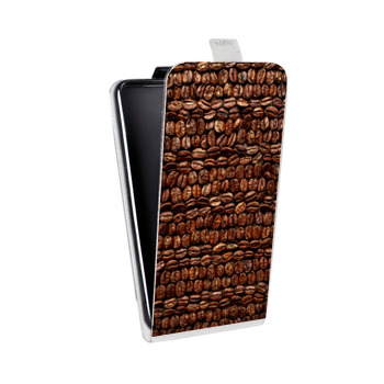 Дизайнерский вертикальный чехол-книжка для Huawei P10 кофе (на заказ)