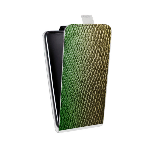 Дизайнерский вертикальный чехол-книжка для Motorola Moto G7 Кожа змей
