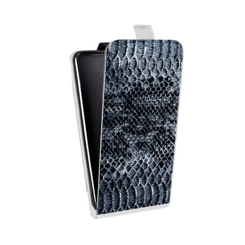 Дизайнерский вертикальный чехол-книжка для Samsung Galaxy Alpha Кожа змей (на заказ)