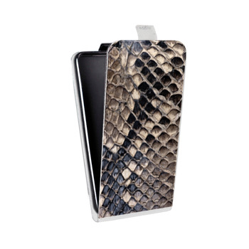 Дизайнерский вертикальный чехол-книжка для Samsung Galaxy S10 Lite Кожа змей (на заказ)