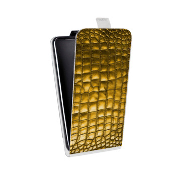 Дизайнерский вертикальный чехол-книжка для Samsung Galaxy S6 Edge Кожа змей (на заказ)