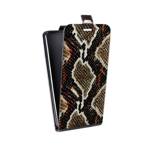 Дизайнерский вертикальный чехол-книжка для Samsung Galaxy M51 Кожа змей