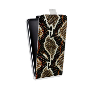 Дизайнерский вертикальный чехол-книжка для Sony Xperia E4g Кожа змей (на заказ)