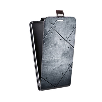 Дизайнерский вертикальный чехол-книжка для Iphone 7 Металл (на заказ)