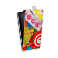 Дизайнерский вертикальный чехол-книжка для Iphone 12 Mini Сладости