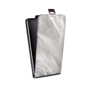 Дизайнерский вертикальный чехол-книжка для Iphone 7 Plus / 8 Plus Перья (на заказ)